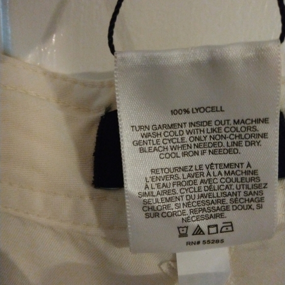 Express Super High Rise 100% Lyocell Button Front & Pockets Cargo Pants Sz. 10 - Picture 11 of 12